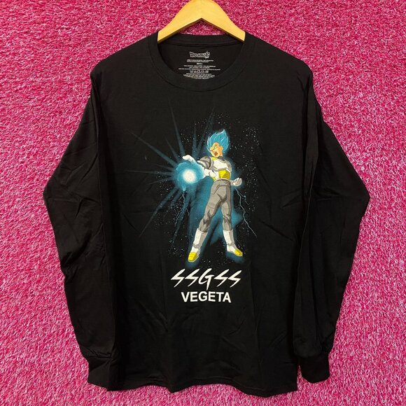 Dragon Ball Super SSGSS Vegeta Long Sleeve T-Shirt Small - Picture 1 of 4